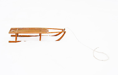 Image showing Wooden sled