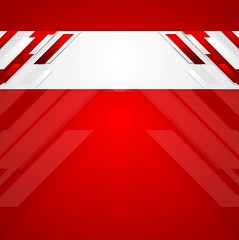 Image showing Red vector corporate abstract background