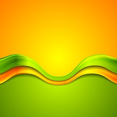 Image showing Colorful abstract background with waves