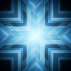 Image showing Abstract blue technology background