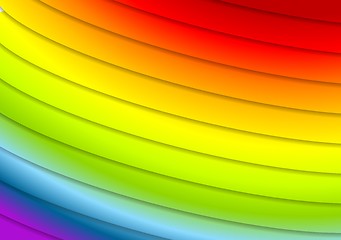 Image showing Abstract rainbow stripes vector background