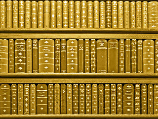 Image showing Books sepia