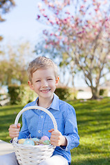 Image showing boy at easter time