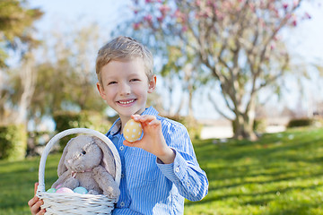 Image showing boy at easter time