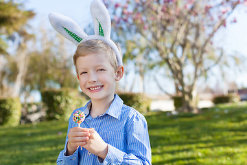 Image showing boy at easter time