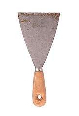 Image showing Metal spatula isolated