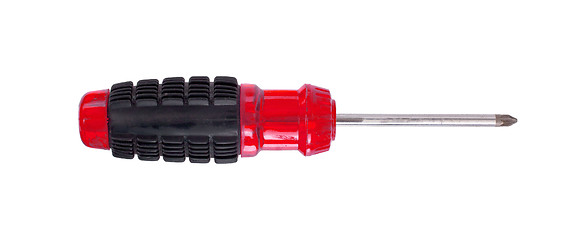 Image showing Modern screwdriver isolated on a white background