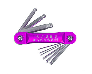 Image showing Hex key wrench set 