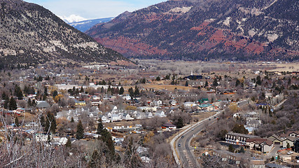 Image showing Beautiful scene of Durango, Colorado from the top    