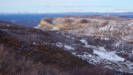 Image showing View of Rocky Mountain in the winter
