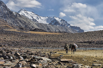 Image showing Arid valley in Tajikistan