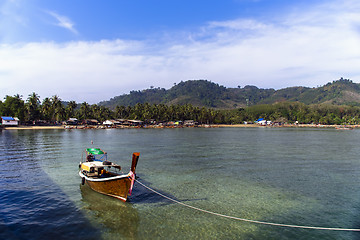 Image showing Boat near Koh Mook Pier.