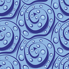 Image showing Seamless vector abstraction of spirals and circles. modern art