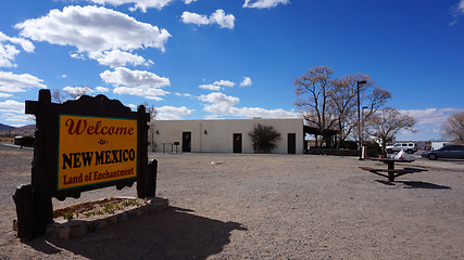 Image showing Welcome to New Mexico board