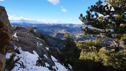 Image showing Winter view of Rocky mountain 