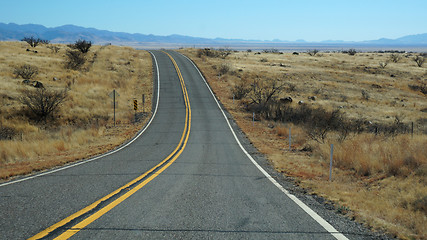 Image showing Scenic of Highway 163 through Monument Valley, Arizona