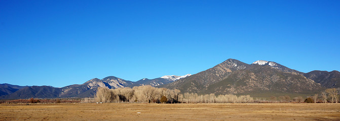 Image showing Winter view of Rocky mountain 