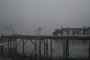 Image showing Fog on the norwegian coast
