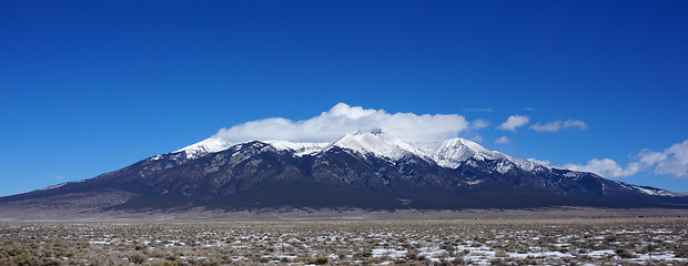Image showing Mountains in Colorado in winter