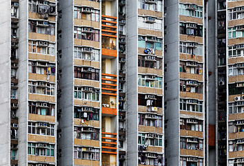 Image showing Old apartments in Hong Kong