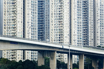 Image showing Old apartments in Hong Kong