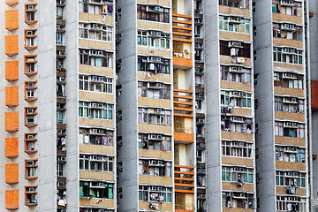 Image showing Old apartments in Hong Kong