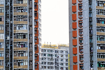 Image showing Old apartments in Hong Kong