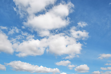 Image showing Clouds on blue sky