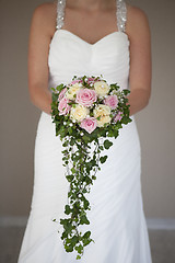 Image showing Bride with bouquet