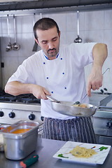 Image showing chef preparing food