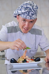 Image showing chef preparing food