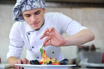 Image showing chef preparing food