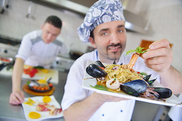 Image showing chef preparing food