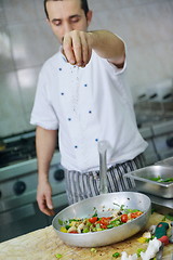 Image showing chef preparing food