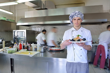 Image showing chef preparing food