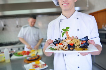 Image showing chef preparing food