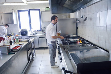 Image showing chef preparing food