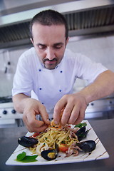 Image showing chef preparing food