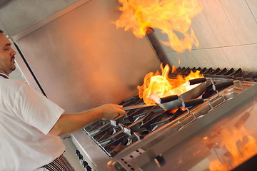 Image showing chef preparing food