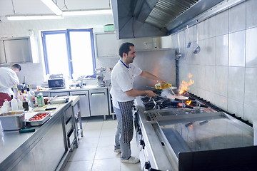 Image showing chef preparing food