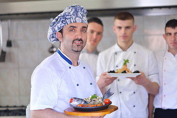 Image showing chef preparing food