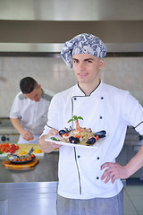 Image showing chef preparing food