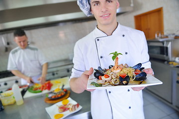 Image showing chef preparing food