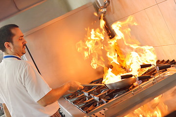 Image showing chef preparing food