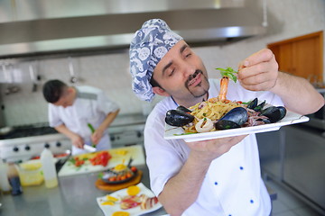 Image showing chef preparing food