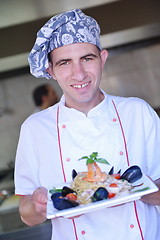 Image showing chef preparing food