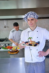 Image showing chef preparing food