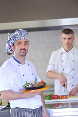 Image showing chef preparing food