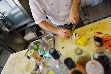 Image showing chef preparing food