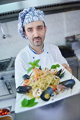 Image showing chef preparing food